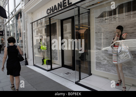 Bond Street Shop Chanel Stockfoto