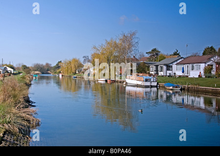 Surfleet Resevoir in Lincolnshire Fens Stockfoto