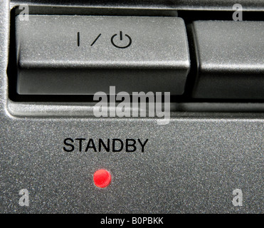 Ein Standby-Power-Taste auf einen DVD-player Stockfoto