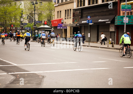 5 Boro-Bike-Tour in New York City am 4. Mai 2008 Stockfoto