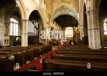 UK England Lincolnshire Bottesford St. Marys Church Interieur Stockfoto