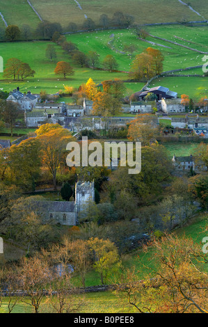 Herbstfärbung bei Arncliffe, Littondale, Yorkshire Dales National Park, England, UK Stockfoto