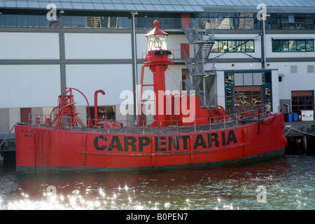 Carpentaria Lichtschiff außerhalb des Maritime Museums Darling Harbour Sydney New South Wales Australien Stockfoto