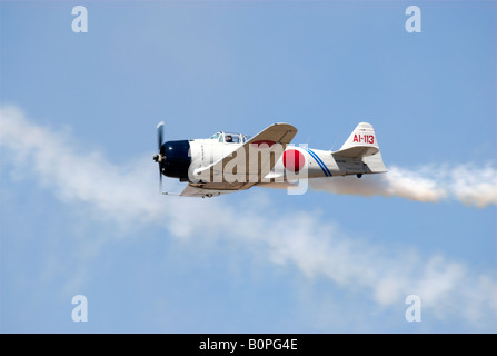 Japanischen Zero während Kampf reenactment Stockfoto