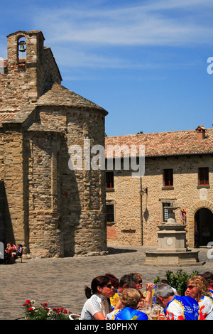 Pfarrkirche San Leo Pieve Preromanica marschiert Region Italien Stockfoto