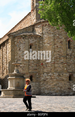 Pfarrkirche San Leo Pieve Preromanica marschiert Region Italien Stockfoto