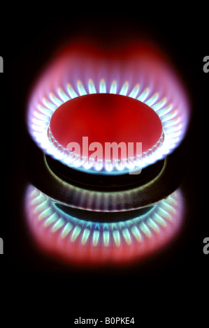 Gasflamme Stockfoto