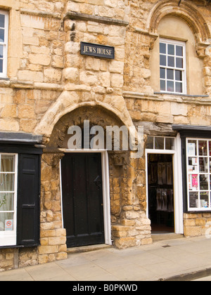 Juden-Haus auf steilen Hügel, Lincoln, England, UK Stockfoto