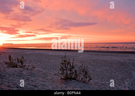 Malerischen Sonnenuntergang in Kaugurciems Jurmala Lettland Europa Stockfoto