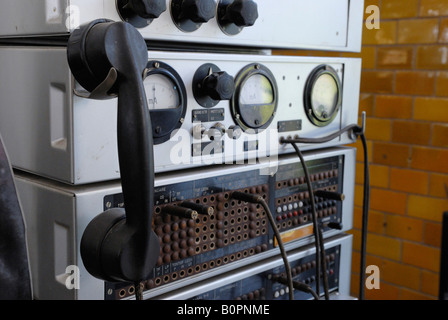 Die original Funkanlage der Radiostation Grimeton in der Nähe von Varberg UNESCO-Welterbe Schweden Juli 2007 Stockfoto