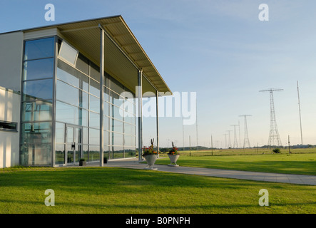 Das neue Besucherzentrum der Radiostation Grimeton in der Nähe von Varberg UNESCO-Welterbe Schweden Juli 2007 Stockfoto