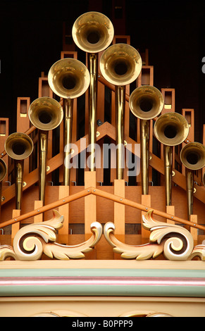 Dingles Dampf, Festplatz Heritage Center, Orgel Dorffest Stockfoto