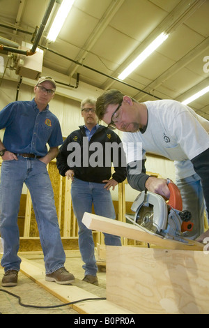 Tischler Lehrling Training Center Stockfoto