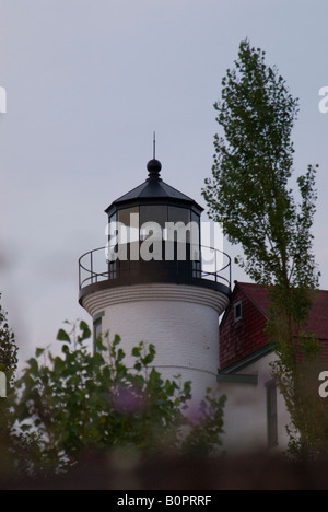 Zeigen Sie Betsie Leuchtturm in der Dämmerung, Frankfort Michigan Vereinigte Staaten von Amerika Stockfoto