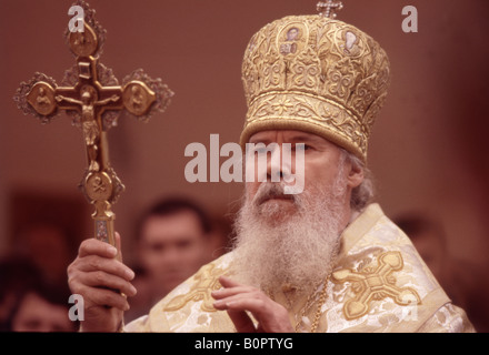 Leiter der russischen orthodoxen Kirche Patriarch Alexi 2.. Stockfoto