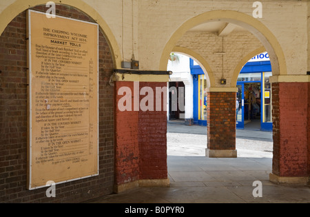 Das alte Interieur Markthalle in High Wycombe, Buckinghamshire Stockfoto