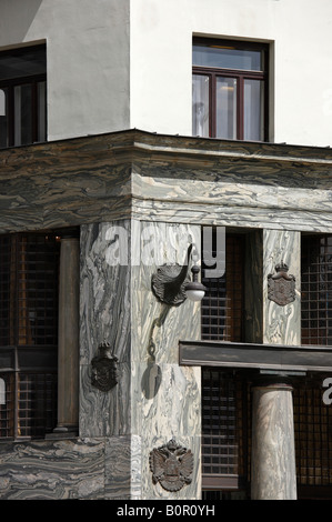 Wien, Michaelerplatz, "Looshaus", Erbaut 1910-1911 von Adolf Loos, Fassadendetail Stockfoto