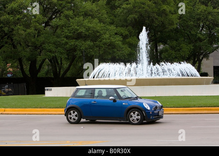 Wasser-Brunnen am Nordeingang, Hermann Park in Houston Texas Stockfoto