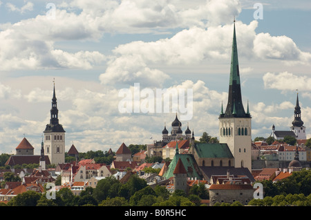 Skyline von Tallinn, Estland Stockfoto