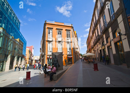 Calle Triana Las Palmas Gran Canaria Stockfoto