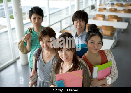 Gruppenbild der Studierenden Stockfoto