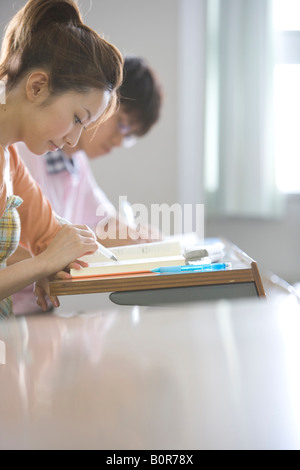 Schüler im Unterricht Stockfoto