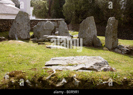 King Orry Grab in der Nähe von Laxey, Isle of man-IOM. Megalithische Tomb.UK.83205 KingOrry Grave. Horizontale. Stockfoto