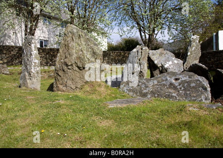 King Orry Grab in der Nähe von Laxey, Isle of man-IOM. Megalithische Tomb.UK.83210 KingOrry Grave. Horizontale. Stockfoto