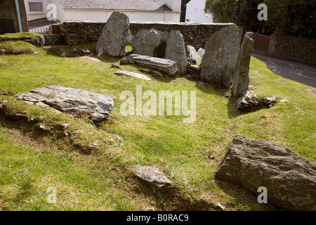 King Orry Grab in der Nähe von Laxey, Isle of man-IOM. Megalithische Tomb.UK.83204 KingOrry Grave. Horizontale. Stockfoto