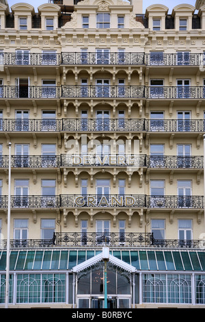 Balkon Fassade De Vere Grand Hotel Brighton Stadt Sussex England Großbritannien UK Stockfoto