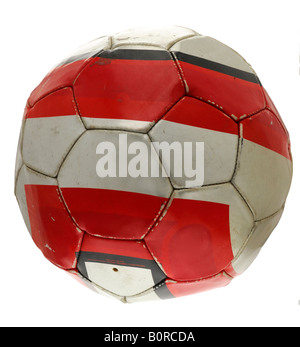 Alte Leder-Fußball Stockfoto