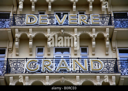 Balkon Fassade De Vere Grand Hotel Brighton Stadt Sussex England Großbritannien UK Stockfoto