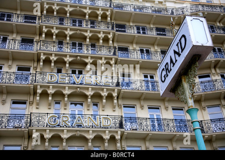 Balkon Fassade De Vere Grand Hotel Brighton Stadt Sussex England Großbritannien UK Stockfoto