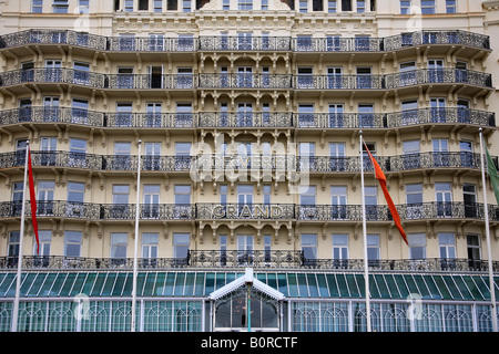 Balkon Fassade De Vere Grand Hotel Brighton Stadt Sussex England Großbritannien UK Stockfoto