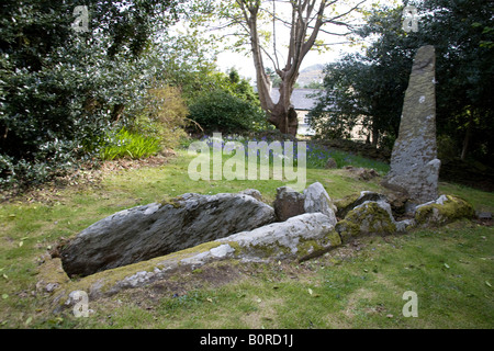 King Orry Grab in der Nähe von Laxey, Isle of man-IOM. Megalithische Tomb.UK.83218 KingOrry Grave. Horizontale. Stockfoto