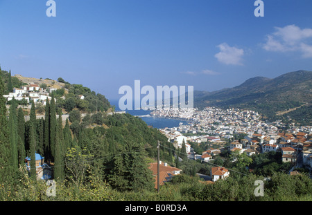 Samos-Stadt, Vathi, Insel Samos, Griechenland Stockfoto