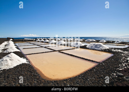 Kochsalzlösung Punta Fuencaliente de La Palma Stockfoto