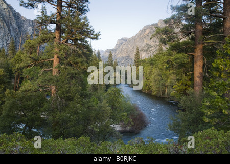 Sonnenuntergang, Kings Canyon Nationalpark Stockfoto