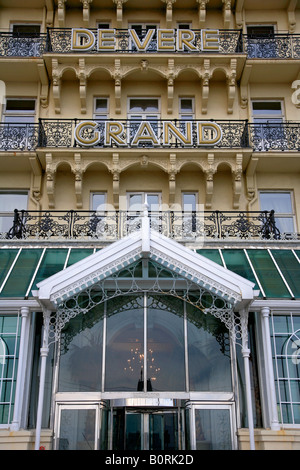 Balkon Fassade De Vere Grand Hotel Brighton Stadt Sussex England Großbritannien UK Stockfoto