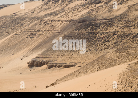 Wüste in Assuan, Ägypten Stockfoto