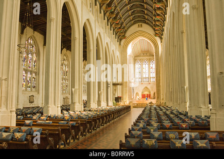 Innenraum der St. James / St Edmundsbury Cathedral in Bury St Edmunds, Suffolk, UK 2008 Stockfoto