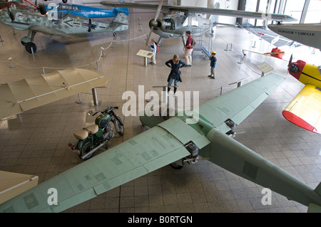 Flug Halle Raum in das Deutsche Museum in der Hauptstadt München Bayern Deutschland Stockfoto