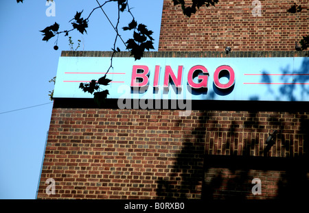 Detail des Mecca Bingo-Halle in London Stockfoto