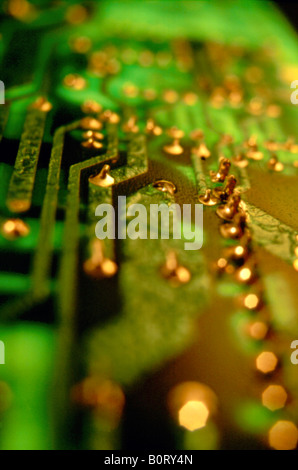 Computer Komponente Panel Makro Stockfoto