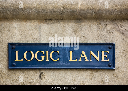 Logik-Lane von University College und die Einkaufsstraße Oxford Oxfordshire England UK Stockfoto