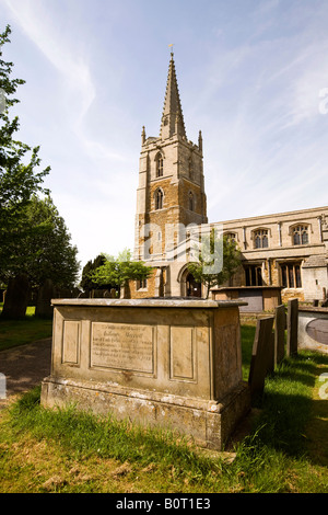 UK England Lincolnshire Harlaxton Pfarrkirche St. Maria und St. Peter Stockfoto