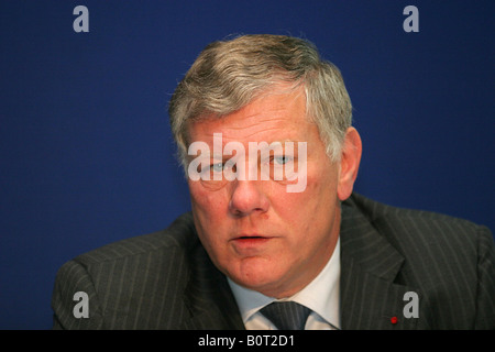 Leo Van Wijk CEO von KLM und Vice Chairman von Air France KLM anlässlich einer Pressekonferenz in Paris Frankreich Stockfoto