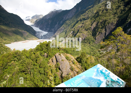 Franz Josef Glacier, Südinsel, Neuseeland Stockfoto