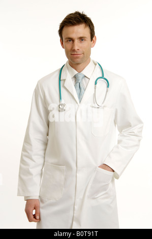 Arzt mit Stethoskop Stockfoto
