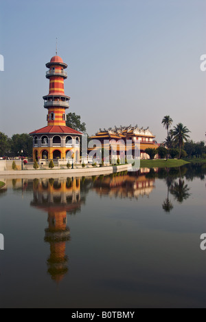 Withun Thatsana und Wehat Chamrun Palast Bang Pa In Palast Ayuthaya Provinz Thailand Stockfoto